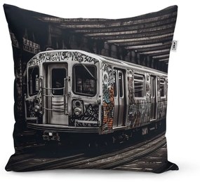 Sablio Vankúš Mestské metro s graffiti - 60x60 cm