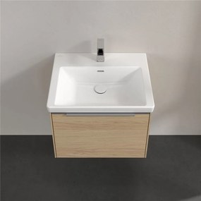 VILLEROY &amp; BOCH Subway 3.0 závesná skrinka pod umývadlo, 1 zásuvka, s LED osvetlením, 572 x 478 x 429 mm, Nordic Oak, C577L0VJ