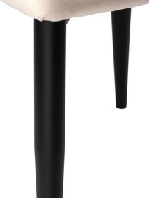 Jedálenská stolička LORIENT zamatová, béžová