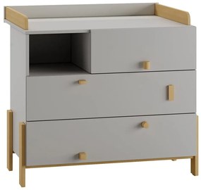 Svetlosivý prebaľovací pult Cube - Pinio