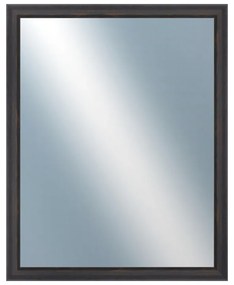 DANTIK - Zrkadlo v rámu, rozmer s rámom 40x50 cm z lišty DELFINO hnedá (2899)