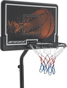 Basketbalový kôš s nastaviteľnou výškou na vonkajšie použiti