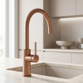 Rea Rivo, vysoká kuchynská batéria h-365, medená matná, REA-B9344