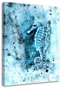 Gario Obraz na plátne Morský koník natretý na modro - Marta Horodniczy Rozmery: 40 x 60 cm