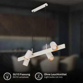 Briloner 4058044 - Luster na lanku ERA 4xGU10/10W/230V krémový