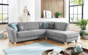 XXXLutz ROHOVÁ SEDAČKA, textil, strieborná Sit & More - Sedačky - 000144005319