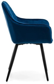 Jedálenská stolička vasto velúr modrá | jaks