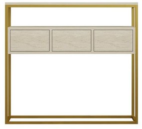 Odkladací stolík Guarda Travertine and Gold