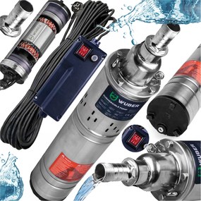 Ponorná Skrutková Pumpa 550 W Na Čistú Vodu Do Studne, Výkonná, 1500 L/h, 1"