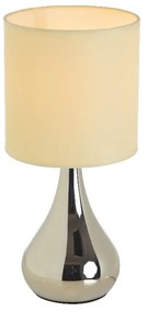 ACA DECOR Stolná lampa BELLATRIS, stmievateľná dotykom, biela farba