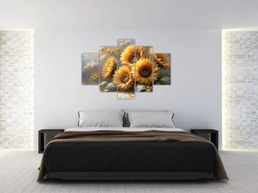 Obraz - Maľba slnečníc (150x105 cm)