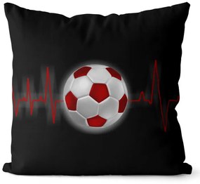 Vankúš Futbalový pulz (Veľkosť: 55 x 55 cm)