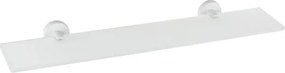 Bemeta Design WHITE: Polička, 600 mm, sklo - 104102044