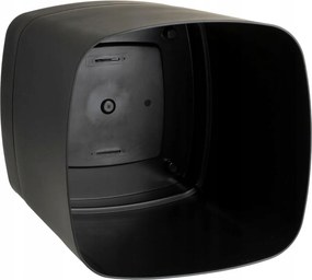 Plastový květináč s podmiskou Cubi 34x34 cm černý