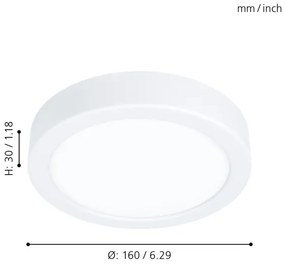 Eglo 99215 - LED stropné svietidlo FUEVA 5 LED/10,5W/230V