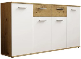 Komoda Jacky 3 Biely/Artisan