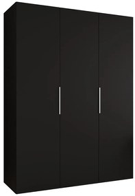 Skriňa Marbella I 150 čierna/strieborný