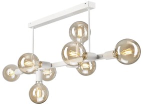Luster na tyči ASTRID 8xE27/60W/230V biela