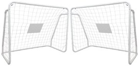 TRENDIE Zostava 2 futbalových bránok 124x96 cm