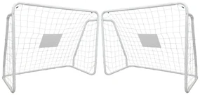 TRENDIE Zostava 2 futbalových bránok 124x96 cm