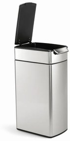 Úzky dotykový kôš 40 l, nerez