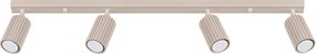 Bodové svietidlo Karbon, 4x tmavobéžové hliníkové tienidlo, (možnosť polohovania)
