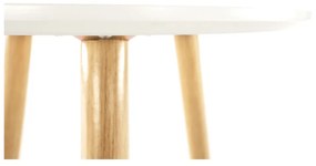 Kondela Príručný stolík, biela/prírodná, PAMINO