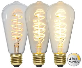 Teplá LED/filamentová žiarovka so stmievačom E27, 4 W Spiral Filament – Star Trading