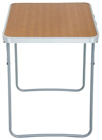 Turistický stolík ARES 70x50 cm drevený