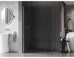 Mexen, Mexen Kioto-X sprchová stena 80 x 200 cm, 10 mm priehľadná, chróm - 800-080-101-01-00-X