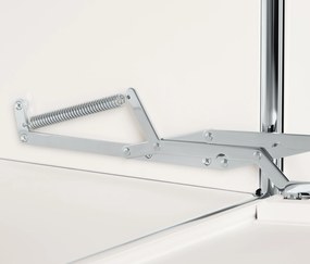 Veľká kovová komoda »CN3« so 6 výklopnými priehradkami, biela