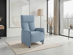 XXXLutz RELAXAČNÉ KRESLO, textil, svetlomodrá Sit & More - Online Only obývacie izby - 000144032486