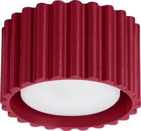 Stropné svietidlo Aura, 1x bordové hliníkové tienidlo, (6 cm)