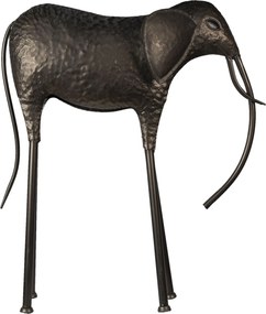 Gray-brown decorative elephant statuette - 79 * 26 * 86 cm