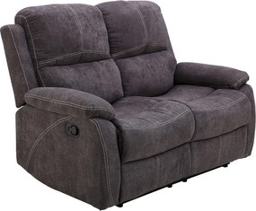 Dvojsedák Fortuna,šedá látka, funkcia polohovanie