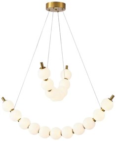 LED Luster na lanku LED/19W/230V 3000K