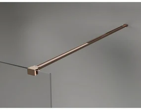 Mexen, Mexen Kioto-X sprchová stena 110 x 200 cm, matná 10 mm, ružové zlato - 800-110-101-60-30-X
