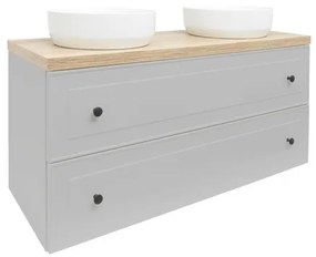 Kúpeľňová skrinka s umývadlom Naturel Forli 120x53x46 cm v šedej farbe mat FORLI120GMD