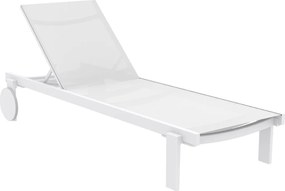 CASABLANCA záhradné lehátko white/white