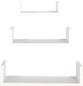 Závesné police 3 ks PD11039 biela