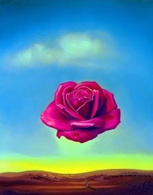 Umelecká tlač Salvador Dali - Medative Rose, Salvador Dalí