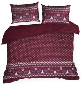 VIANOČNÉ OBLIEČKY Z MIKROVLÁKNA MATT 200X220 CM, 2 KS 70X80 CM VZOROVANÉ