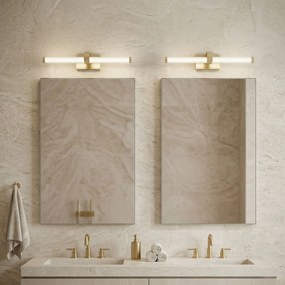 Toolight Toolight, LED nástenné svietidlo 40cm, 9W, 4000K, 1000lm, APP1885-1W, zlatá matná, OSW-66040
