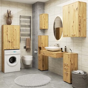 Kúpeľňová skrinka FIN H934 W64 2D 1P dub artisan