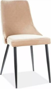SI Piano B Sametová stolička béžová