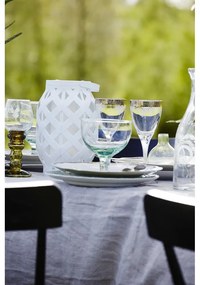 Biely lampáš Star Trading Flame Lantern, výška 23 cm