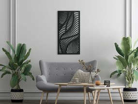 drevko Moderný obraz na stenu Vlnenie Rozmer obrazu: 44,5 x 22,5 cm, Farba dekorácie: Čierna