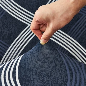 4Home Napínací poťah na kreslo Elegant modrá, 90-140 cm + obliečka na vankúšik zadarmo, 90-140 cm