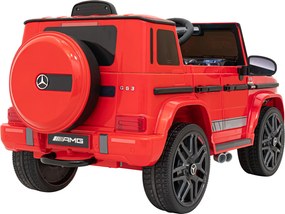 Ramiz Elektrické auto Mercedes AMG G63 pre deti červené + diaľkové ovládanie