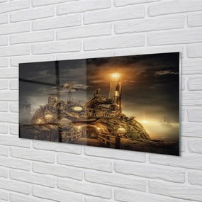 Obraz plexi Lucerna mraky plavidiel 125x50 cm
